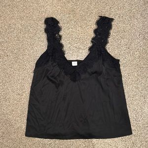 black lace tank